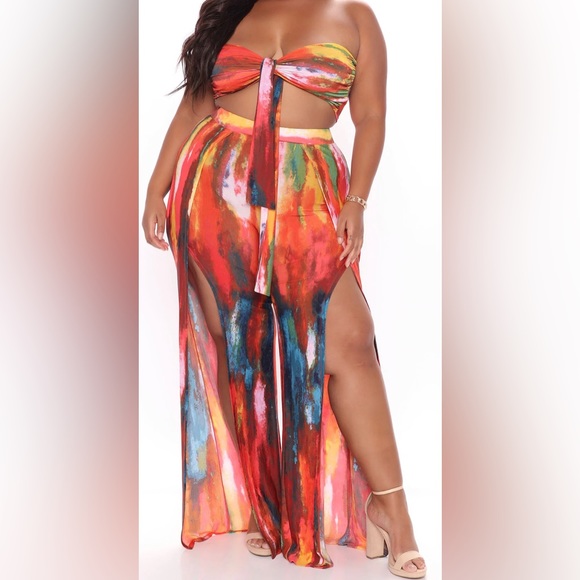 Go With It Pants Set -Multi Color - Picture 2 of 7